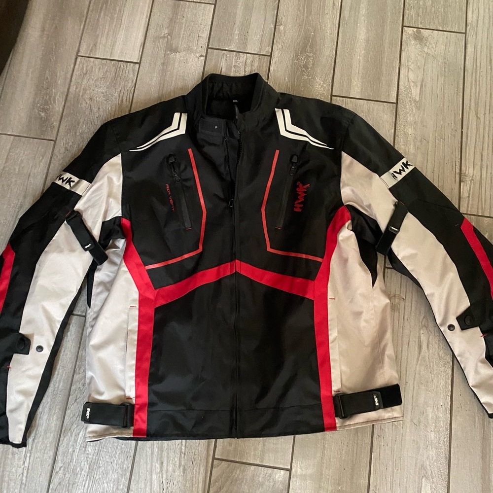 HWK Men's Black and Red Performance Jacket - Picture 4 of 4
